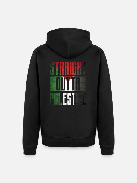 Palestina Palästinenser Fahne - Unisex Premium Bio Zip Hoodie - Schwarz
