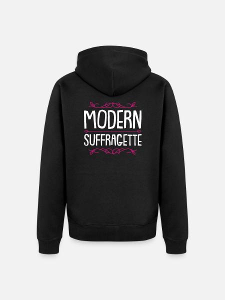 Feministin Frauenrechte Spruch - Unisex Premium Bio Zip Hoodie - Schwarz