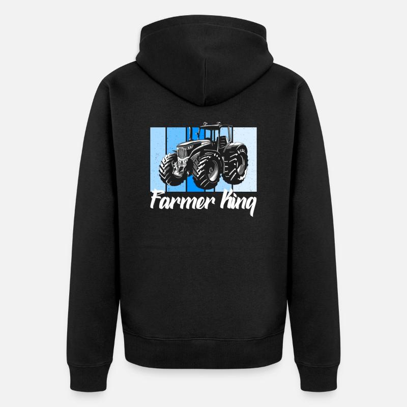 Roi fermier - Veste à capuche bio Premium Unisexe - noir