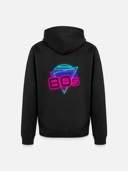 80'erne Tema Party 80'erne Outfir 80'erne Retro 80'erne - Premium økologisk unisex-hættejakke - sort