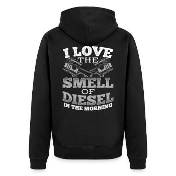 Mechanic skilled worker plasterer repairman - Unisex Premium Organic Zip Hoodie - black - Back - Nico (187cm)