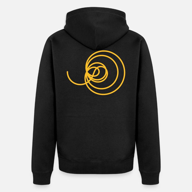 Zeta - Re=1/2 - sans coordonnées - Veste à capuche bio Premium Unisexe - noir