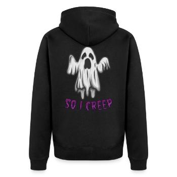 Si I Creep Halloween 2021 Rapide - Veste à capuche bio Premium Unisexe - noir - Dos - Nico (187cm)
