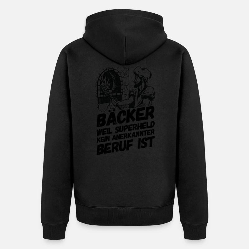 Bäcker Bäckerei Backwaren Backen - Unisex Premium Bio Zip Hoodie - undefined
