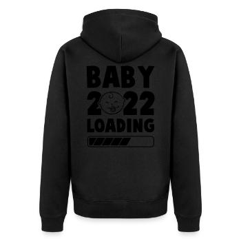 bébé 2022 loading - Veste à capuche bio Premium Unisexe - noir - Dos - Nico (187cm)