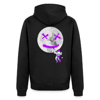 Graffiti Astronaute Street Art - Veste à capuche bio Premium Unisexe - noir - Dos - Nico (187cm)