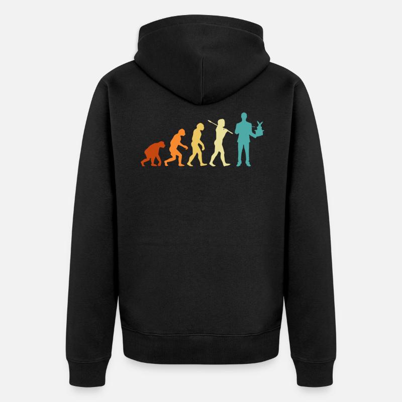Magicien Evolution Magie Magique - Veste à capuche bio Premium Unisexe - noir