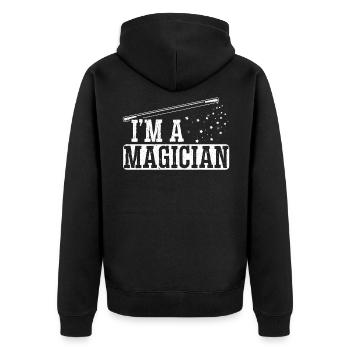 Je suis un magicien Magic Tricks Magic - Veste à capuche bio Premium Unisexe - noir - Dos - Nico (187cm)