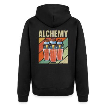 Alchimiste Alchimie Magique Potion Chimiste - Veste à capuche bio Premium Unisexe - noir - Dos - Nico (187cm)