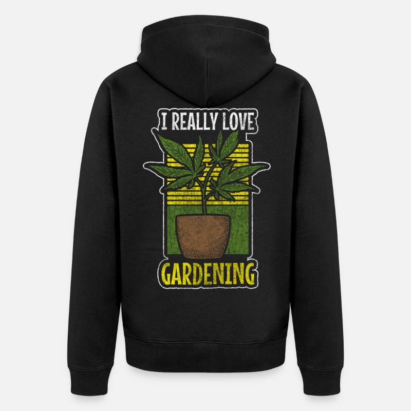 Marijuana Vaping Cbd - Veste à capuche bio Premium Unisexe - noir