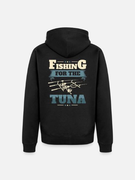 Deep Sea Fishing Fishing Tuna - Unisex Premium Organic Zip Hoodie - black