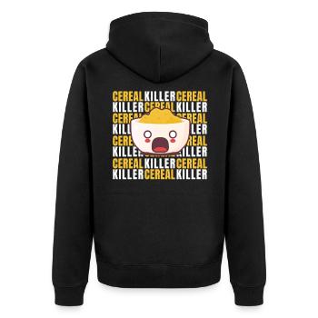 Cereal Killer Halloween Costume Muesli - Veste à capuche bio Premium Unisexe - noir - Dos - Nico (187cm)