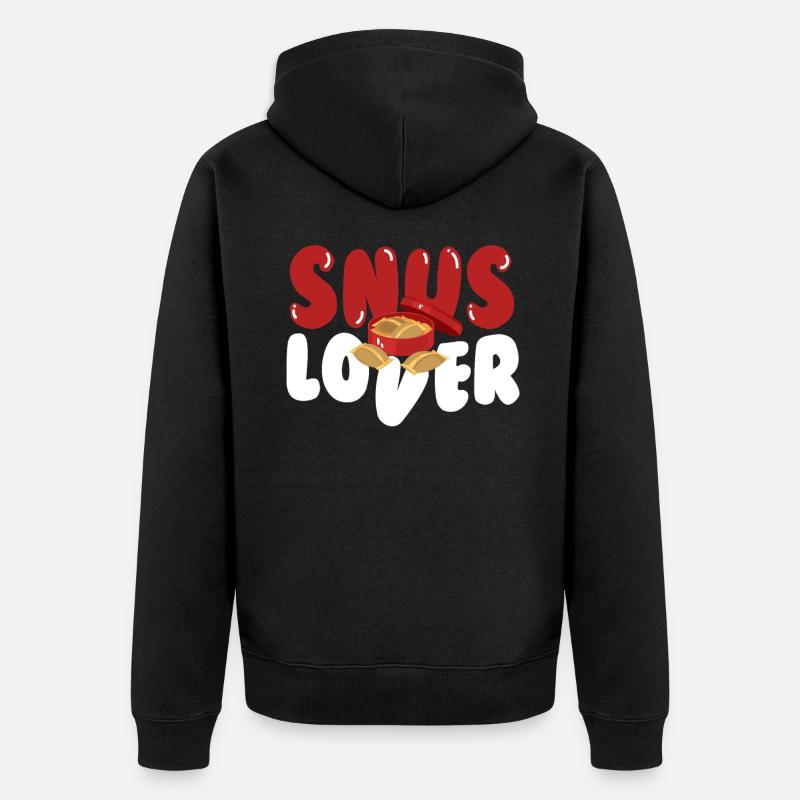 Snus Lover Tabac Nicotine - Veste à capuche bio Premium Unisexe - noir