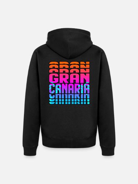 Gran Canaria - Unisex Premium Organic Zip Hoodie - black
