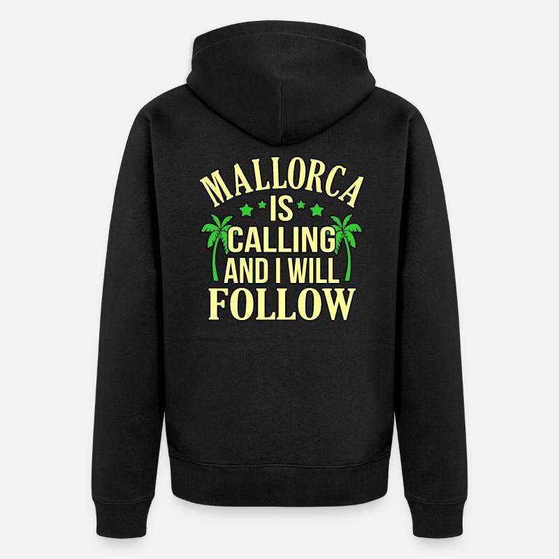 Majorque - Veste à capuche bio Premium Unisexe - noir