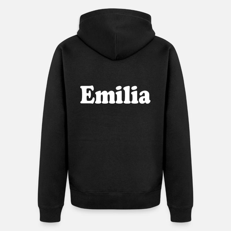 Emilia - Veste à capuche bio Premium Unisexe - noir