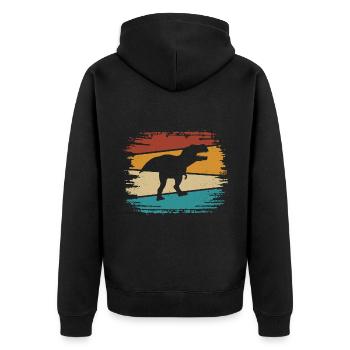 T-Rex - Veste à capuche bio Premium Unisexe - noir - Dos - Nico (187cm)