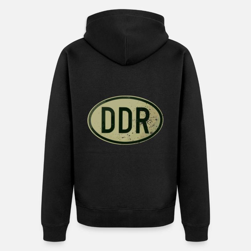 RDA - Rétro - Ostalgie - Veste à capuche bio Premium Unisexe - noir