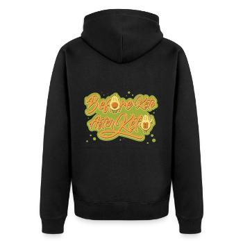 Régime cétogène Abhnemen Construction musculaire Cétose - Veste à capuche bio Premium Unisexe - noir - Dos - Nico (187cm)