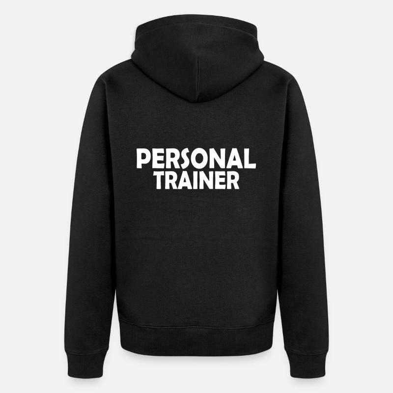 Personal trainer - Veste à capuche bio Premium Unisexe - noir