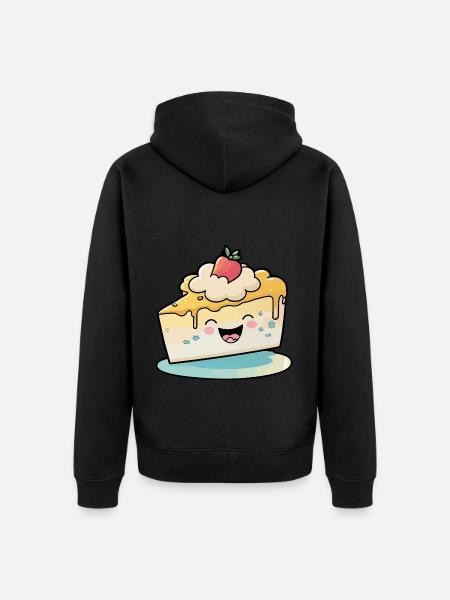 Cheesecake Comic - Unisex Premium Bio Zip Hoodie - Schwarz