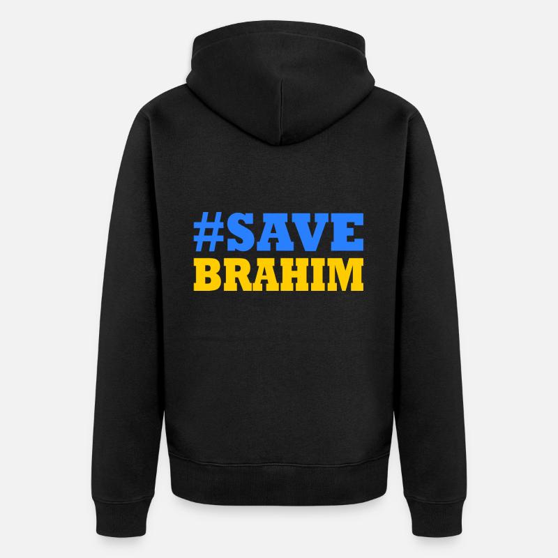 Save brahim - Veste à capuche bio Premium Unisexe - noir