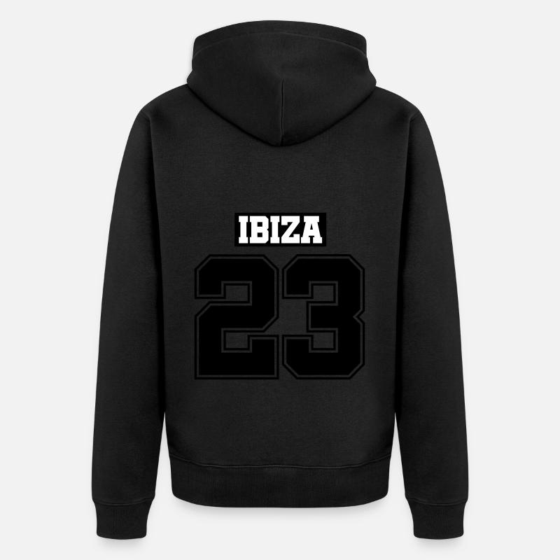 Ibiza 23 - Veste à capuche bio Premium Unisexe - noir