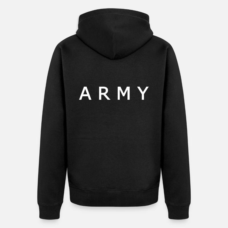 Army - Veste à capuche bio Premium Unisexe - noir
