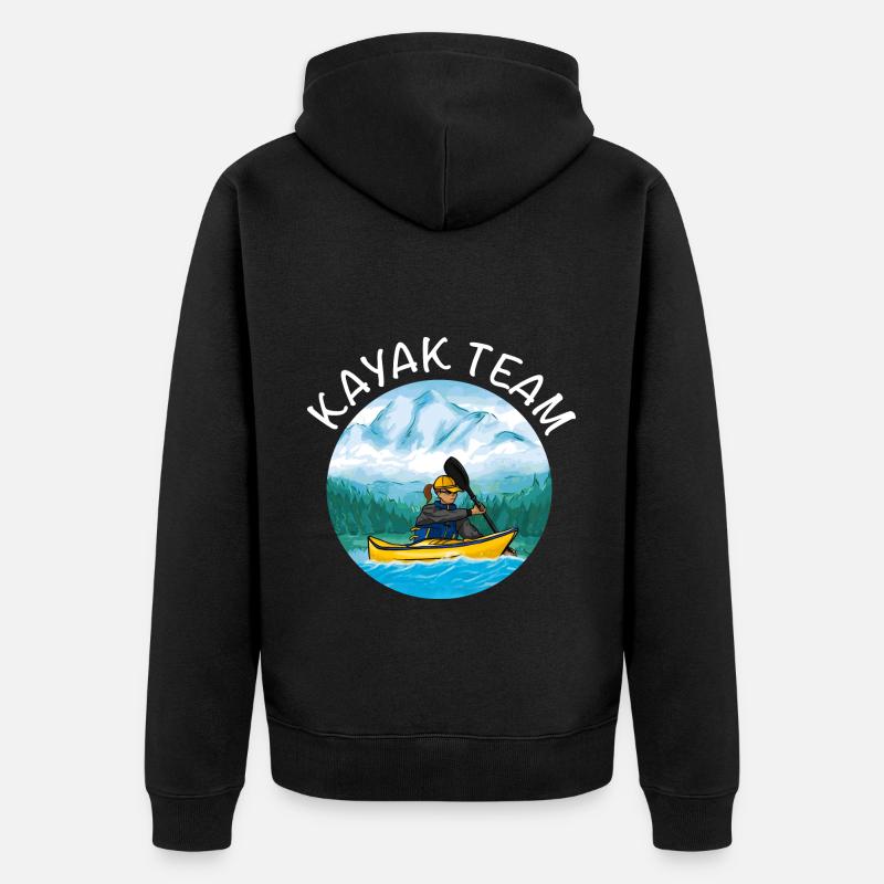 Kayak de groupe - Veste à capuche bio Premium Unisexe - noir