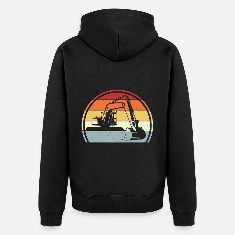 Bagger - Unisex Premium Bio Zip Hoodie - Schwarz