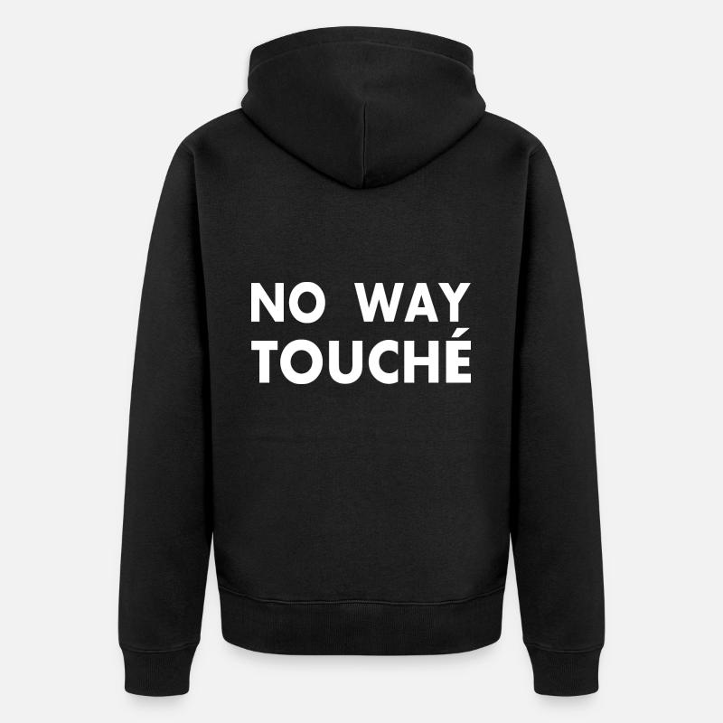 No way touché - Veste à capuche bio Premium Unisexe - noir