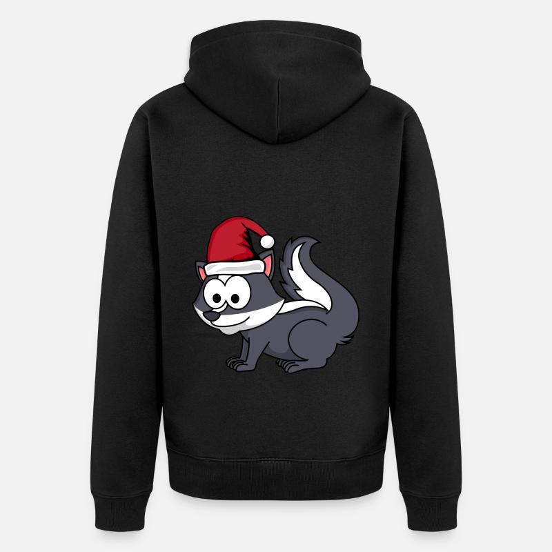 Stinker Comic Weihnachten - Unisex Premium Bio Zip Hoodie - Schwarz