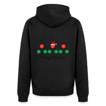Joyeux Noël chimique - Veste à capuche bio Premium Unisexe - noir - Dos - Nico (187cm)