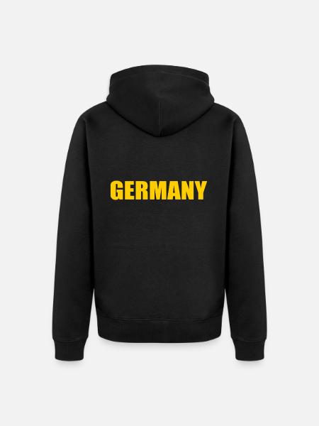 Germany - Unisex Premium Organic Zip Hoodie - black