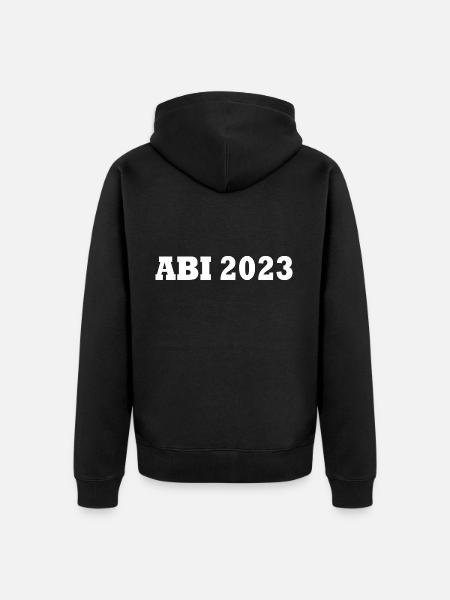 Abi 2023 - Unisex Premium Bio Zip Hoodie - Schwarz