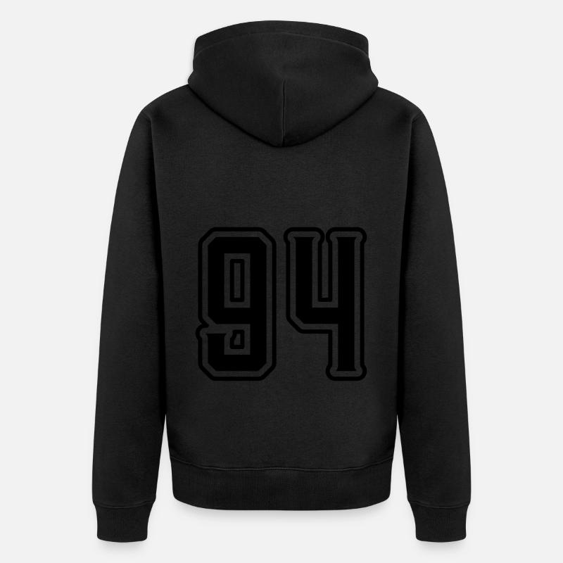 Symbole numérique 94 - Veste à capuche bio Premium Unisexe - noir
