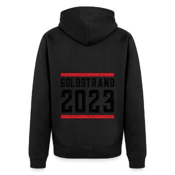 Sables d’or 2023 (Garantie du prix le plus bas) - Veste à capuche bio Premium Unisexe - noir - Dos - Nico (187cm)
