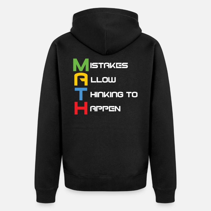 professeur de mathématiques - Veste à capuche bio Premium Unisexe - noir