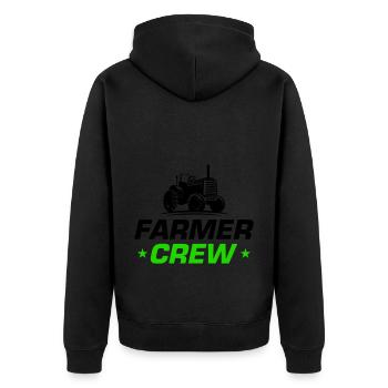 Tracteur Bauer Farmer Crew - Veste à capuche bio Premium Unisexe - noir - Dos - Nico (187cm)