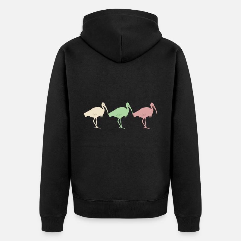 3 bacs poulet - Veste à capuche bio Premium Unisexe - noir
