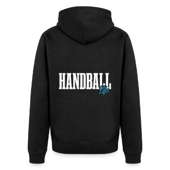 Handballeur Handballeur - Veste à capuche bio Premium Unisexe - noir - Dos - Nico (187cm)