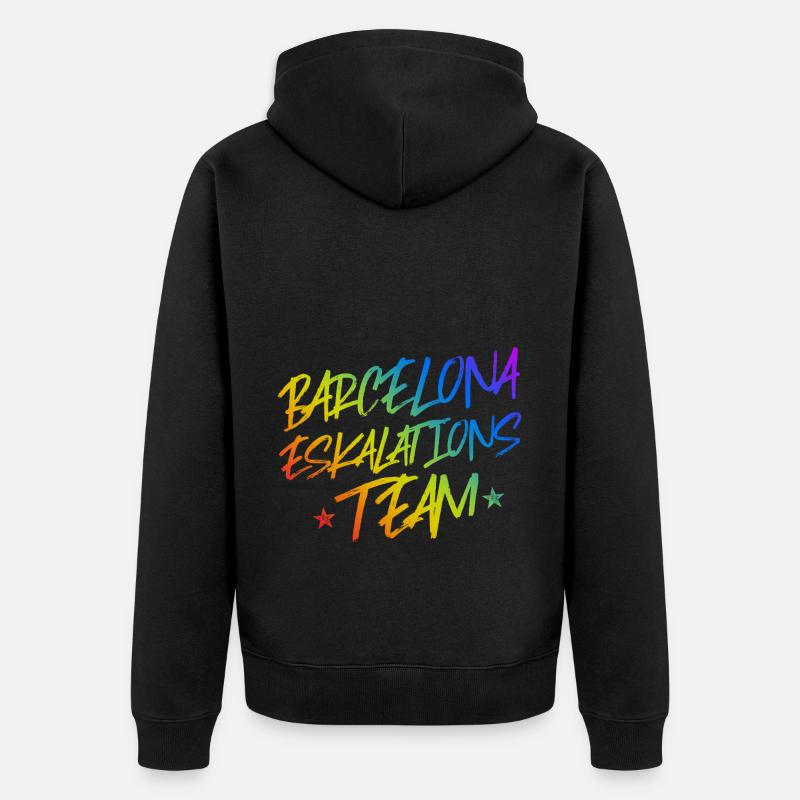 Escalade à Barcelone - Veste à capuche bio Premium Unisexe - noir
