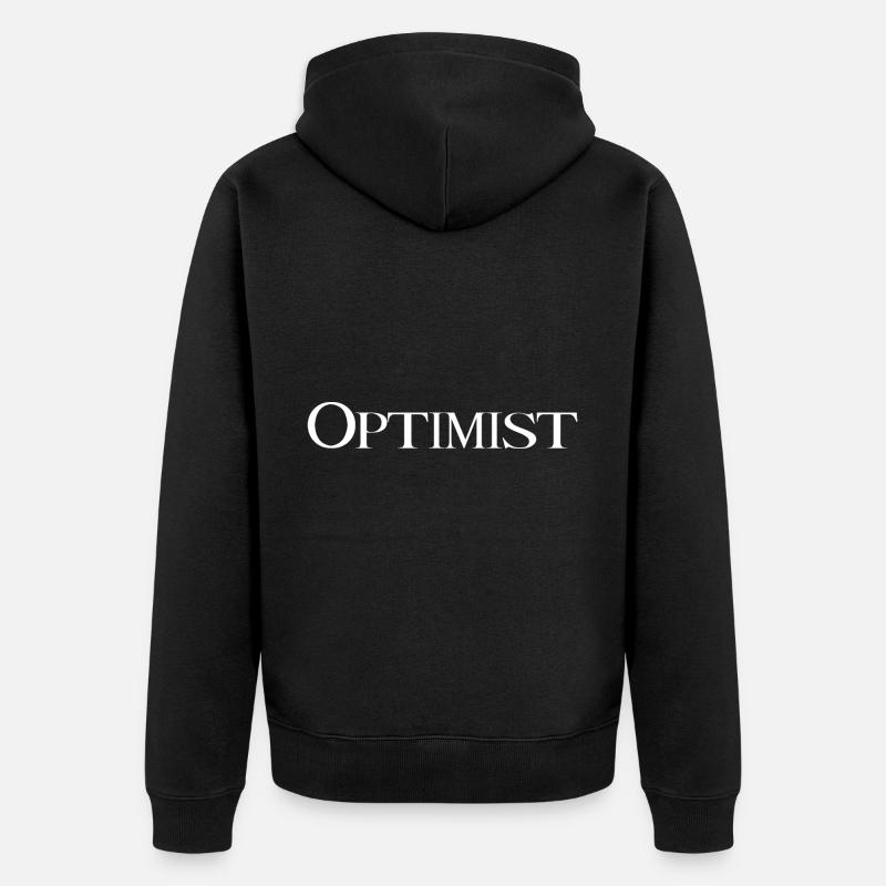 Optimiste - Veste à capuche bio Premium Unisexe - noir