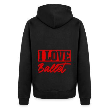 J’adore le ballet - Veste à capuche bio Premium Unisexe - noir - Dos - Nico (187cm)