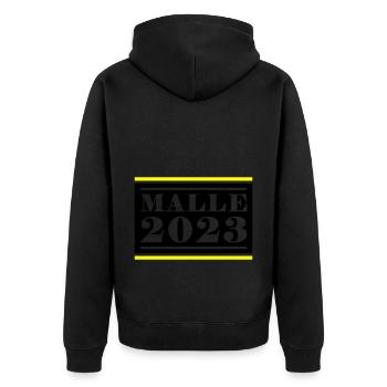 Malle 2023 - Veste à capuche bio Premium Unisexe - noir - Dos - Nico (187cm)