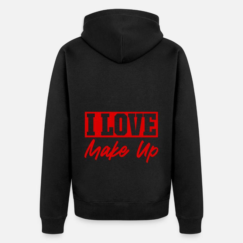 J’adore le maquillage - Veste à capuche bio Premium Unisexe - noir