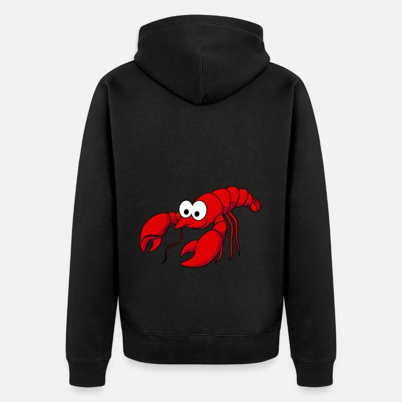 Hummer Comic Tier - Unisex Premium Bio Zip Hoodie - Schwarz