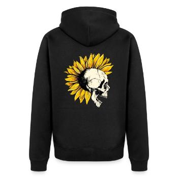 Les punks ne sont pas morts - Veste à capuche bio Premium Unisexe - noir - Dos - Nico (187cm)