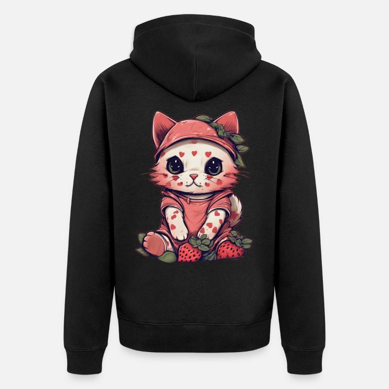 Cadeau de chat Ragamuffin - Veste à capuche bio Premium Unisexe - noir
