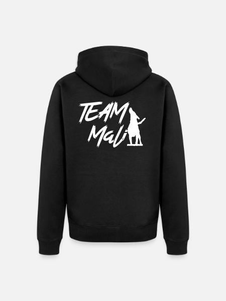 Équipe Malinois Dog Motif - Veste à capuche bio Premium Unisexe - noir